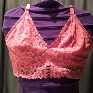 Victoria's Secret - Lace Bralette - Pink